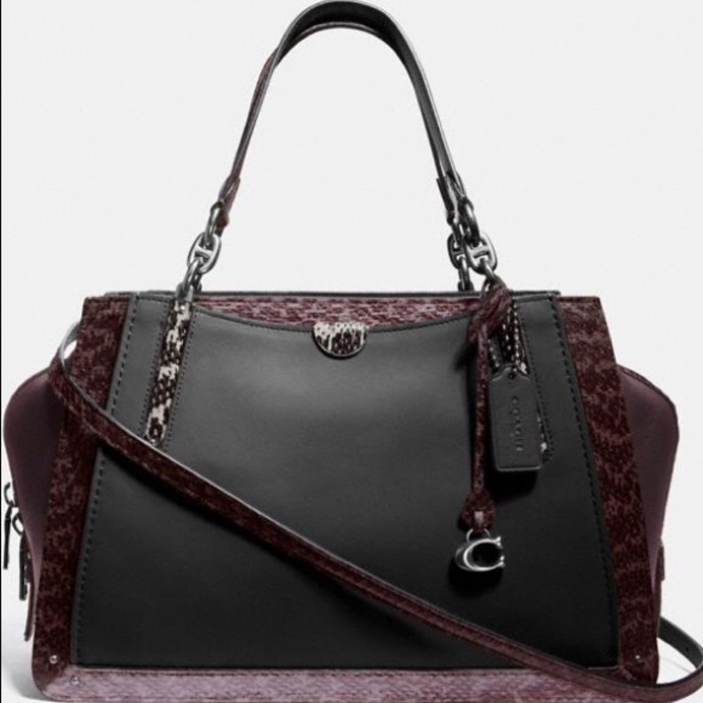 Coach Dreamer 36 Color block with snakeskin detail